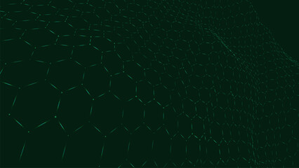 Poster - Futuristic hexagon background. Abstract technology background. Technology concept. Abstract 3d vector illustration.