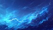 A dynamic illustration of electric blue lightning crackling through the sky striking with powerful bolts in a stormy weather backdrop