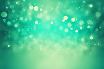 Turquoise bokeh , a normal simple grainy noise grungy empty space or spray texture , a rough abstract retro vibe shine bright light and glow background template color gradient