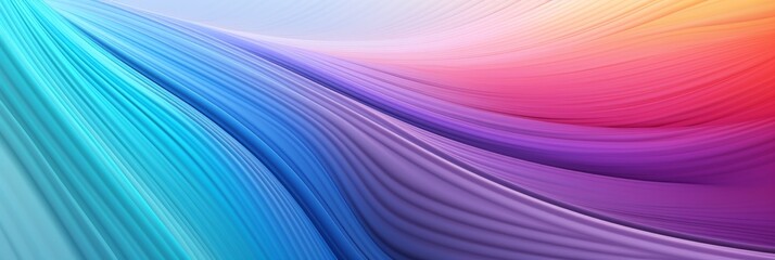 Poster - Colorful Gradient Wave Pattern Background. Fluid Spectrum Wave Illustration. Generative AI