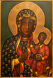 MILAN, ITALY - MARCH 4, 2024: The icon of Black Madonna (Mother Mary of Czestochowa) in the church Chiesa di San Bartolomeo by frater Tadeusz Słodyk (1997).
