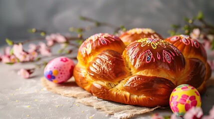 Poster - decorative Slavic Paska bread