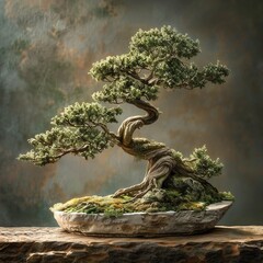 bonsai tree in the garden