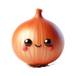 Smiling Cartoon Onion 3d render