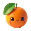 Cute 3d render Cartoon Orange Character