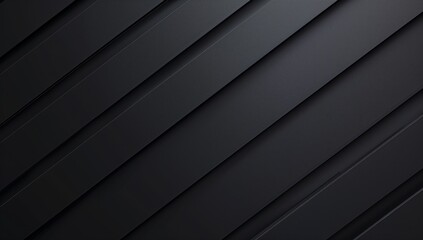 Aufkleber - black background with diagonal lines and minimalistic geometric shapes for sleek, modern design