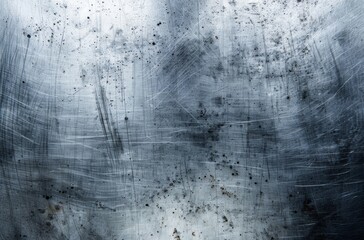 Canvas Print - A detailed shot of a weathered metal surface, with scratches and wear, ideal for grunge-style backgrounds or texture overlays.