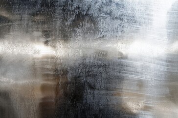 Sticker - A detailed shot of a weathered metal surface, with scratches and wear, ideal for grunge-style backgrounds or texture overlays.