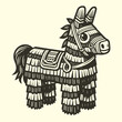 donkey pinata illustration