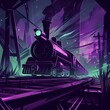 A rickety train, powered by captured dreams, chugged through a dreamscape, taking passengers on surreal journeys through their own subconscious