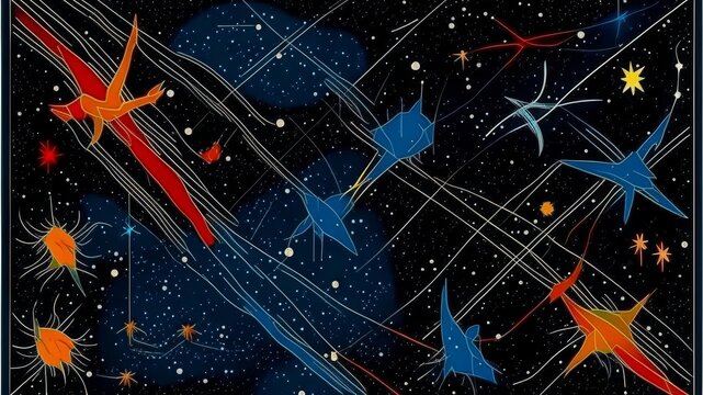 abstract background with stars