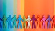 © Ziyan - Diversity workplace inclusivity world day cultural multicultural multiracial inclusive friendly cohesive teamwork paper cut out colourful