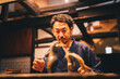 © folyphoto - 鮎を塩焼きする男性職人