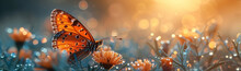 Monarch Butterfly On Orange Blossom