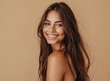 © olegganko - Smiling Woman With Long Brown Hair
