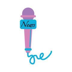 Poster - Press button icon, mic symbol. microphone icon design symbol for journalistic needs. press needs equipment. Karaoke stuff. World press freedom day. Microphone element design. 