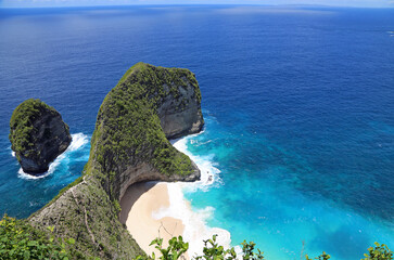 Sticker - Landscape with Kelingking Beach - Nusa Penida, Indonesia