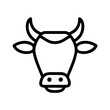 islamic outline icon, cow