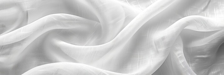 Poster - White Fabric Texture