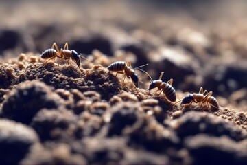 'termites termite sulk carpenter carpenter's shop closeup detail eater insect insecta timbering macro dirtied timber wood destruction nuisance pest bug group several bunch'