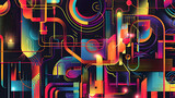 Fototapeta Kosmos - abstract technology background