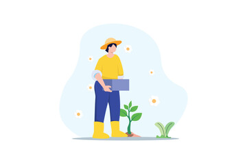 Earth Day Flat Design Illustration