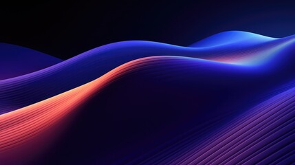 Wall Mural - gradient dynamic lines background