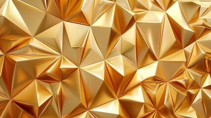 Poster - Golden Geometryc Triangle Abstract Shape