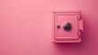 © Suryani - Minimalist pink safe on a uniform pink background, Concept of security, privacy, and monochromatic aesthetics