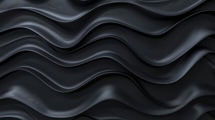 Wall Mural - Abstract Black Wave background