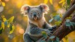 Branch Retreat: Koala Bear Indulgence - 4K Wallpaper