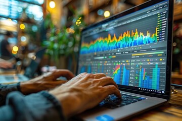 zoomed-in view of a seo specialist optimizing website content for better search engine rankings