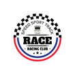 White France racing emblem