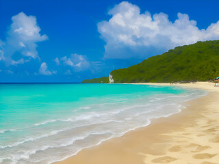 Wall Mural - beach with sky