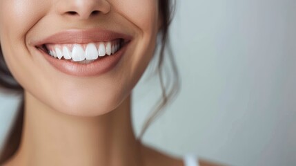 smile of beautiful woman with healthy white teeth. Close-up, High quality photos