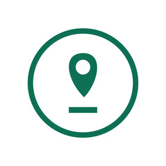 Poster - Set of location icons. Flat design. Vector illustration EPS 10. resource graphic element button icon design. Vector illustration with a UI application and technology theme