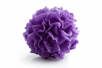 Poster - Purple bath sponge on white background