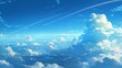 飛行機からの雲の風景8