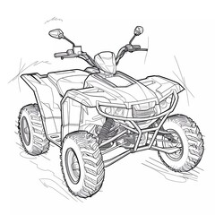 Wall Mural - motor sport, scooter, offroad,  touring picture vector illustration