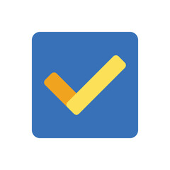 Poster - to do list affiliation symbol on blue background. Flat design style icon. graphic element design resources. to do list application symbols for ui button application. user interface icon design