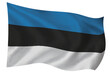 エストニア　国　旗　世界　アイコン