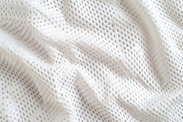 Sports clothing fabric texture in white