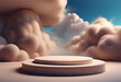Watch your product take center stage on a magnificent 3D podium, surrounded by a heavenly cloud-filled scene.