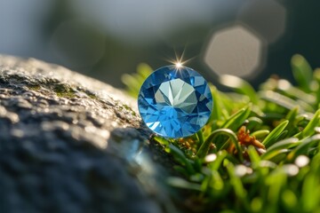 natural blue gemstone