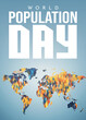 World Population Day Poster Concept, 11July. Overcrowded, overloaded, explosion of world population and starvation.