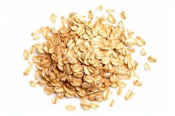 Canvas Print - Oats separated on white background