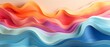 A 3D rendering of a series of colorful waves.