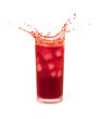 red cocktail splash