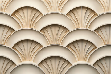 Poster - Sophisticated abstract 3d pattern. Japanese and Scandinavian style. Art deco. Background image. Created with Generative AI technology.