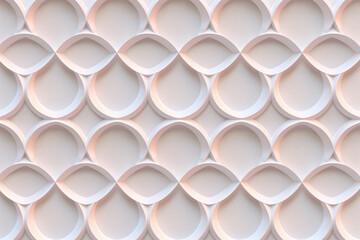 Poster - Sophisticated abstract 3d pattern. Japanese and Scandinavian style. Background image. Created with Generative AI technology.